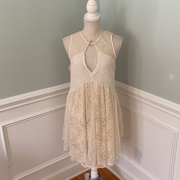 Free People Don’t You Dare Lace Dress NWT Small - Picture 3 of 11